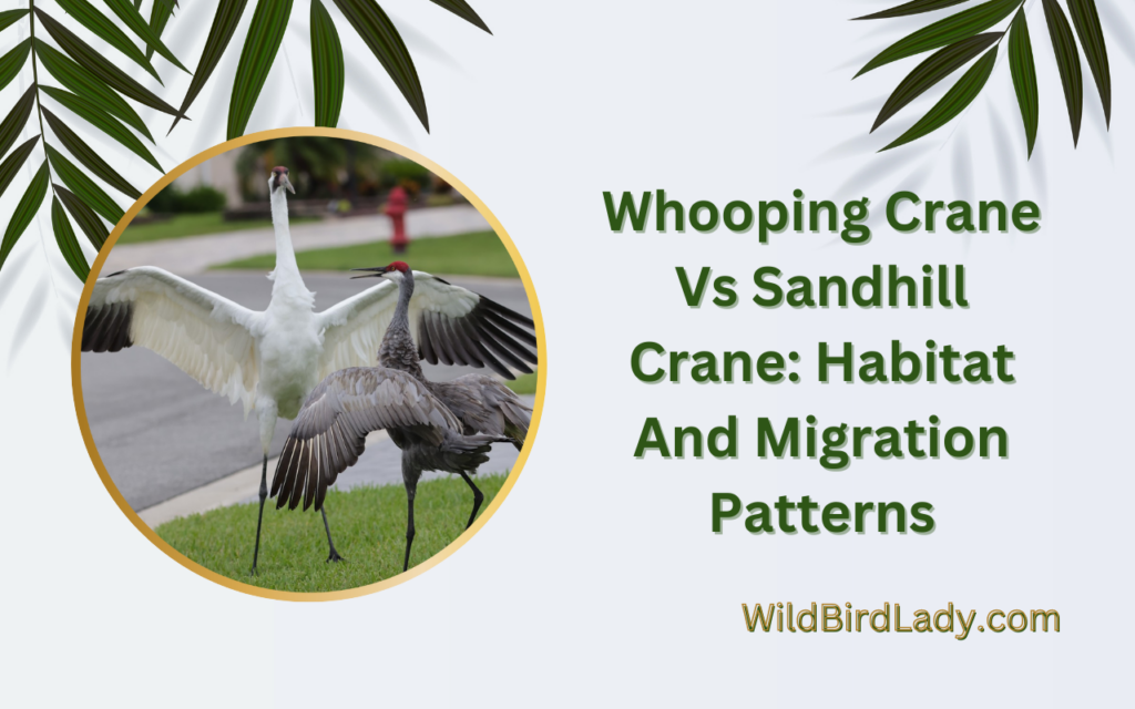 Whooping Crane Vs Sandhill Crane: Habitat And Migration Patterns